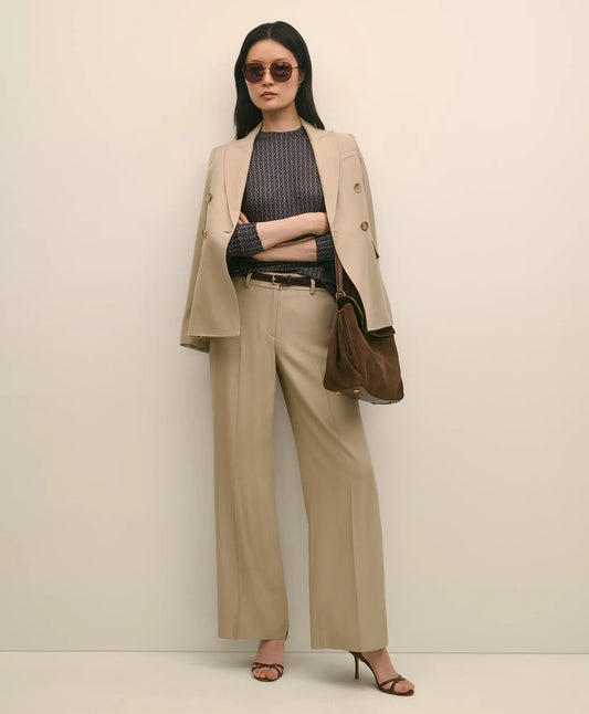 Wool-Blend Wide-Leg Pants Sale