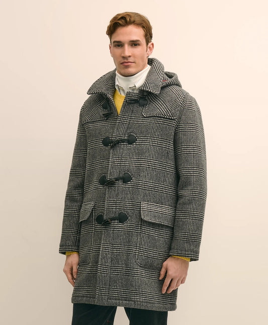 Wool Glen Plaid Duffle Coat Sale