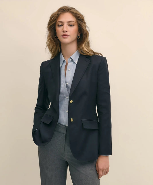 Wool Two-Button Blazer Women