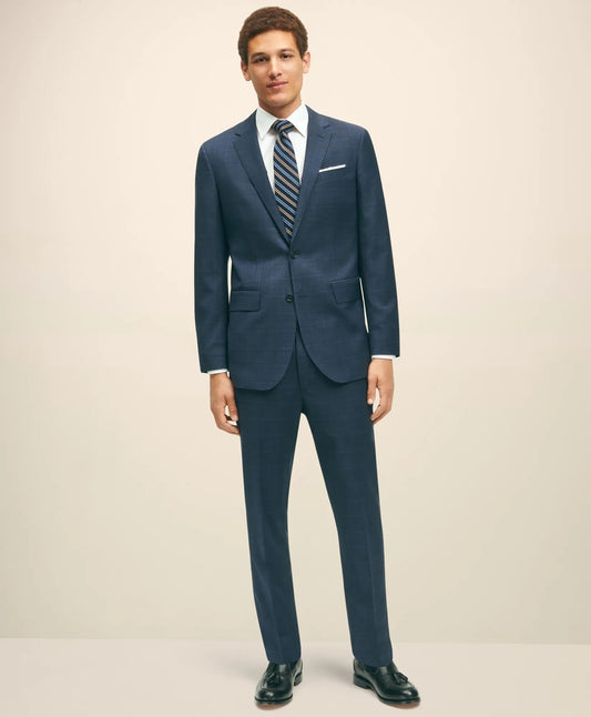 Slim Fit Wool Checked 1818 Suit Men