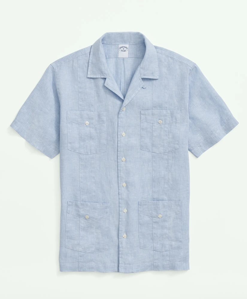 Irish Linen Short Sleeve Guayabera Shirt Shirts