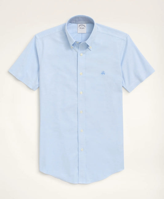 Stretch Non-Iron Oxford Button-Down Collar Short-Sleeve Sport Shirt Shirts