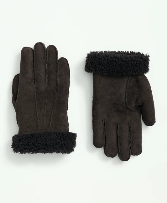 Shearling Sheepskin Gloves Men