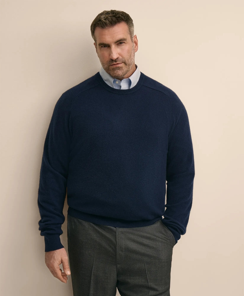 Big & Tall 3-Ply Cashmere Crewneck Sweater Men