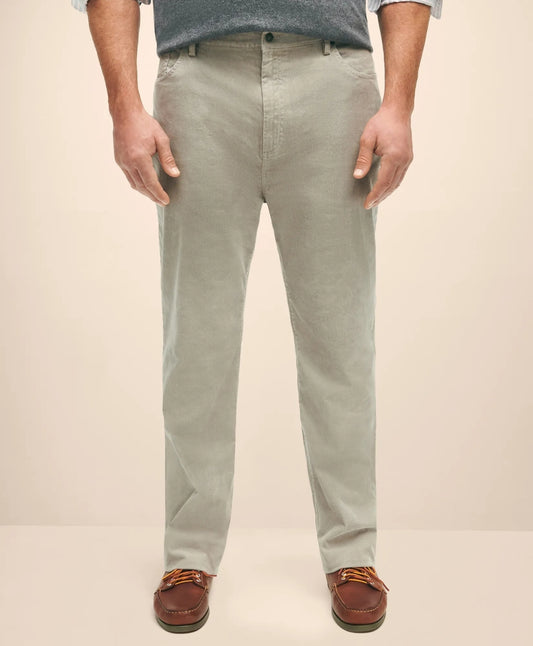 Big & Tall Five-Pocket Stretch Corduroy Cotton Pants Men