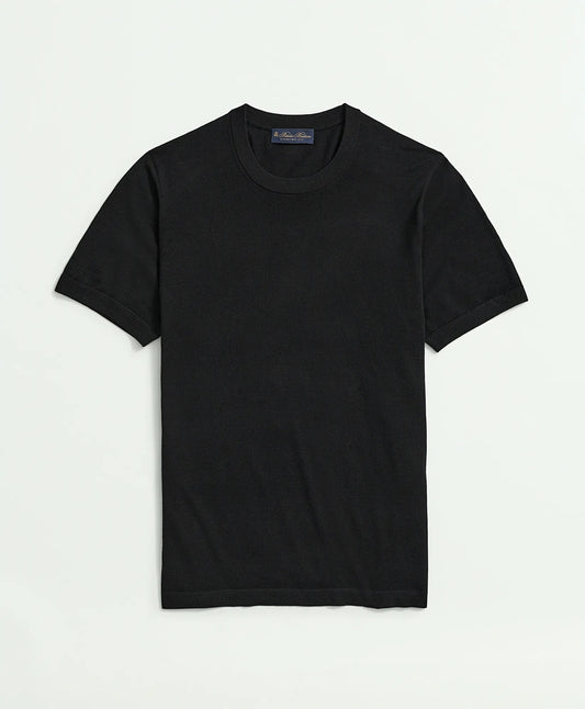 Lightweight Luxe All-Season Sweater, Short Sleeve Crewneck Men