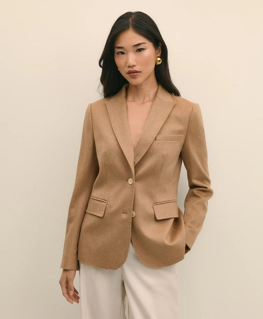 Camel Hair Blazer Women